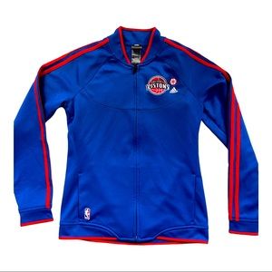 Detroit Pistons Adidas NBA 4 Her Womens Track Jacket Size Medium